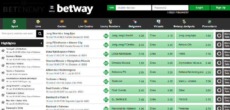 Betway Betting Site