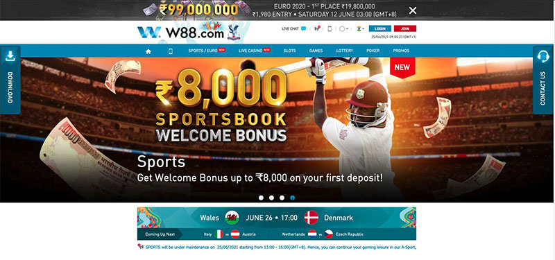 Play Online Betting on cricket at W88