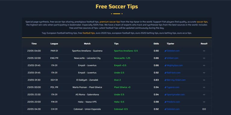 Soccertips - Free Soccer Web