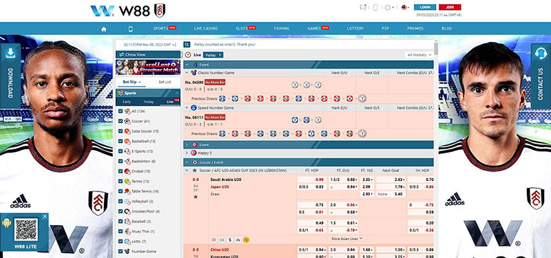 W88 provides accurate football information and predictions