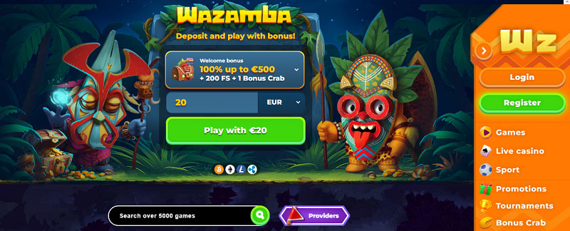 Wazamba bookmaker is highly secure