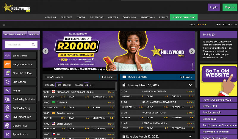 Hollywoodbets online betting