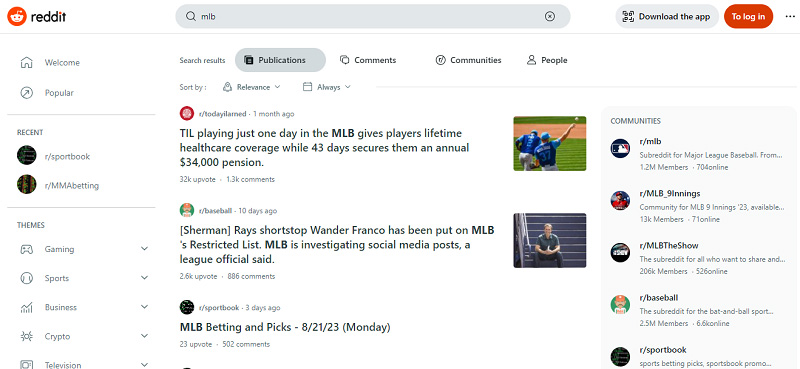 Reddit supports MLB betting anytime, anywhere