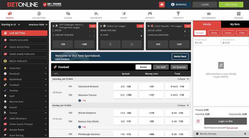 BetOnline - Best sports betting app Oklahoma
