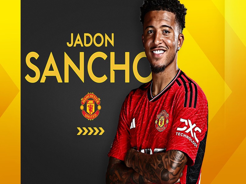 Single football players: Jadon Sancho (Manchester United)