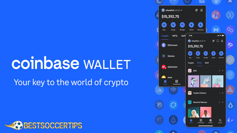 Best crypto wallet for online gambling: Coinbase Wallet