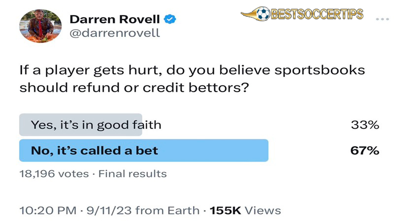 Best twitter accounts for sports betting: @DarrenRovell
