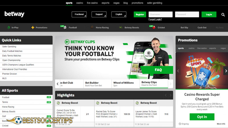 Norway betting sites: Betway