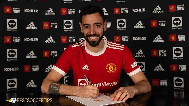 Best passers in football of all time: Bruno Fernandes (Manchester United & Portugal)