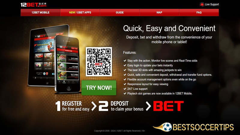 Best UK sports betting apps: 12Bet