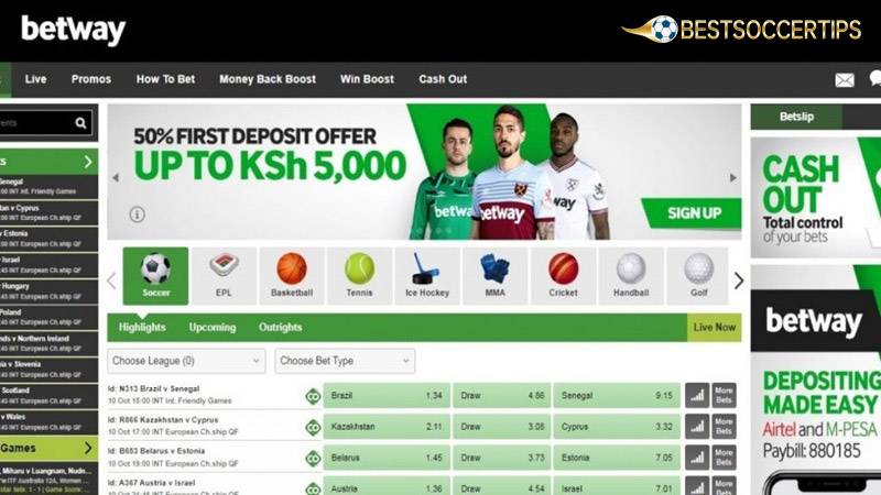Best betting sites South Africa: Betway