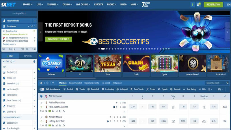 Sports betting site Sweden: 1xBet