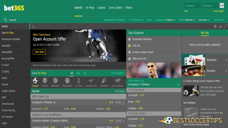 United States betting sites: Bet365