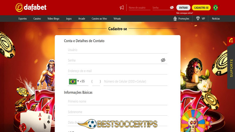 Betting sites in Brazil: Dafabet