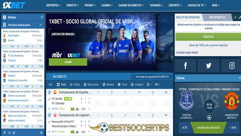 Best sports betting sites Mexico: 1xBet