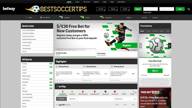 Betting sites Mexico: Betway
