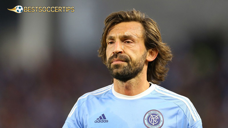 Famous football players with long hair: Andrea Pirlo