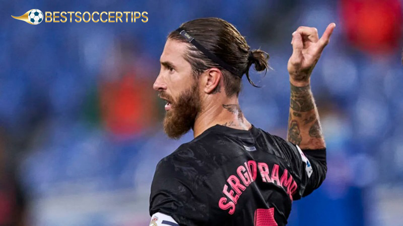 Professional soccer players with long hair: Sergio Ramos