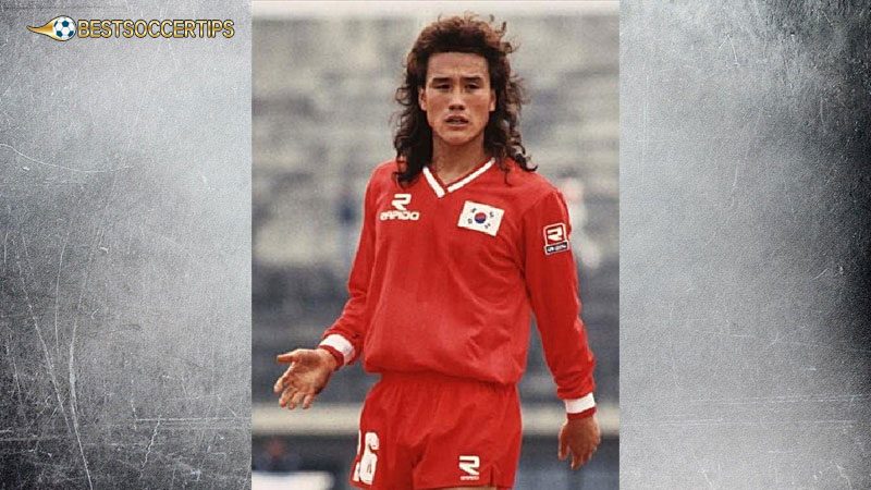 Korean best soccer player: Kim Joo-sung (1985-96, 77 caps, 14 goals)