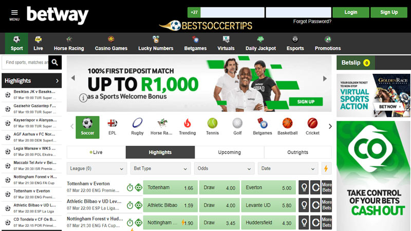 England betting sites: Betway