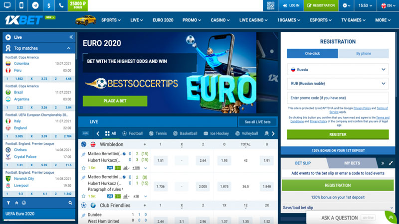 Bulgarian betting sites: 1xBet