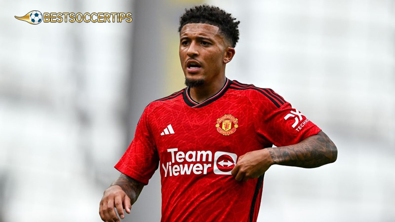 Soccer players with number 25: Jadon Sancho (Manchester United)