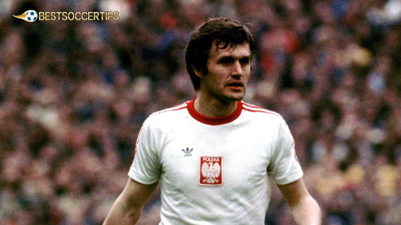 Polish football players: Wlodzimierz Lubanski (1963–1980, 75 appearances – 48 goals)