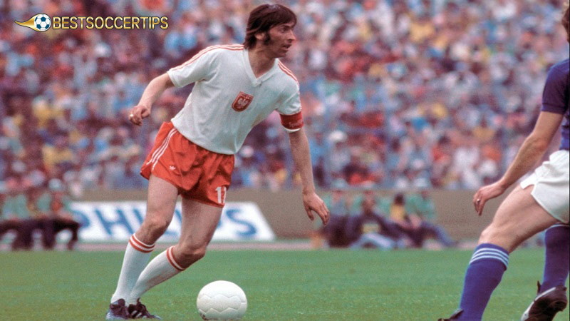 Poland's best soccer player: Kazimierz Deyna (1968–1978, 97 appearances – 41 goals)