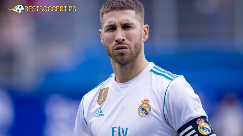 Most red cards in a soccer game: Right Back - Sergio Ramos (29 red cards)