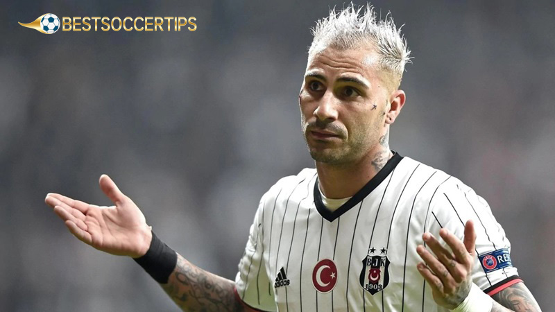 Most red cards in football match: Ricardo Quaresma (14 red cards)