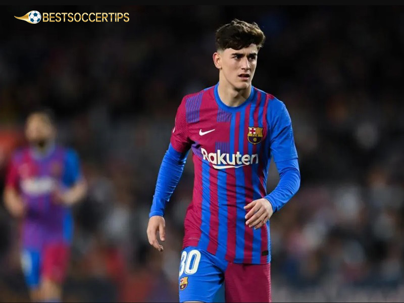 Youngest player in Barcelona: Gavi (17 years old, 24 days)