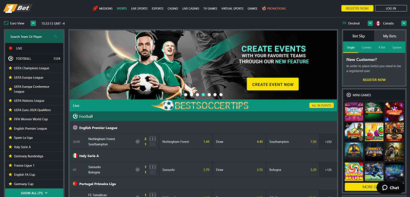 1Bet - Finland betting sites