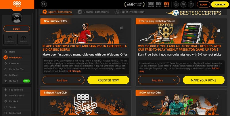 888sport - Spain betting sites