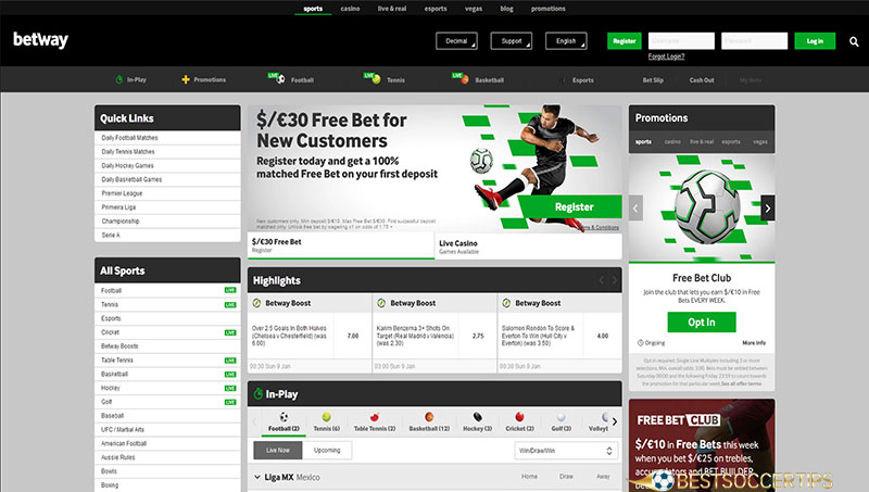 Betway - Betting sites in Morocco