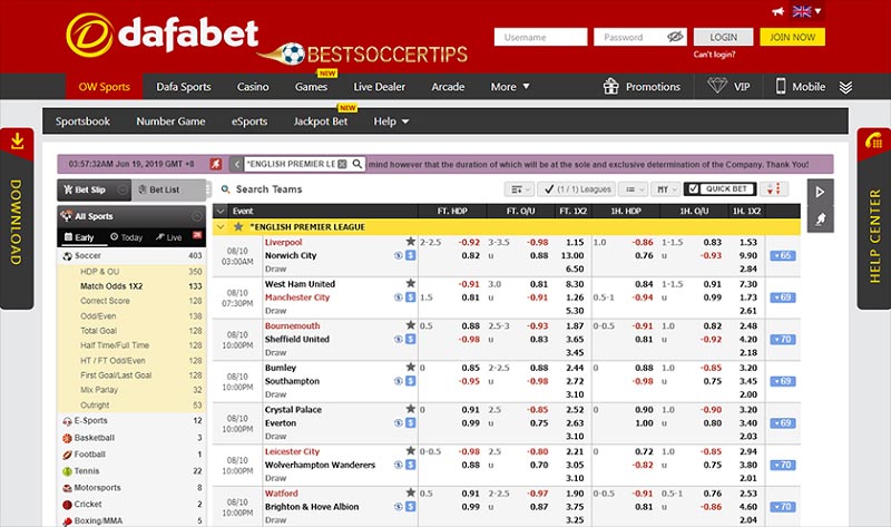 Dafabet - Russian bet sites