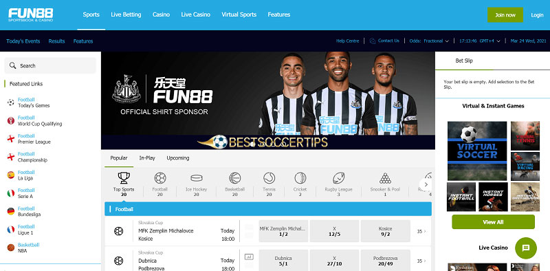 Fun88 - Betting site Portugal
