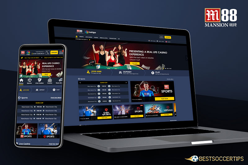 M88 - Sports betting sites for 18 year olds