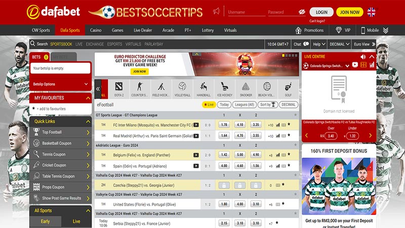 Futsal betting sites: Dafabet