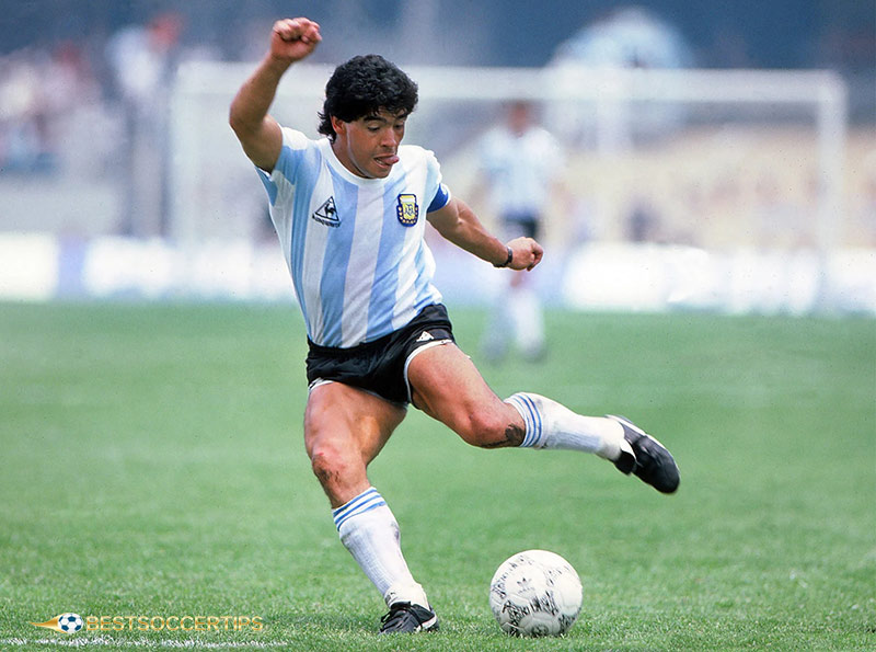 Football player Maradona playing career