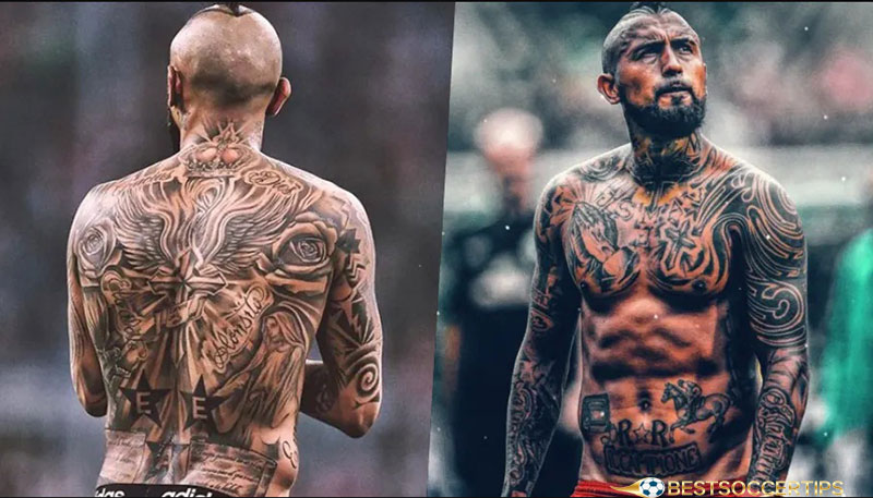 Arturo Vidal - Footballers with the best tattoos​