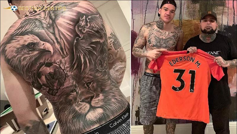 Ederson - Footballers with the best tattoos​