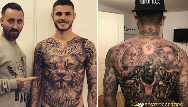 Mauro Icardi - Footballers with the best tattoos​