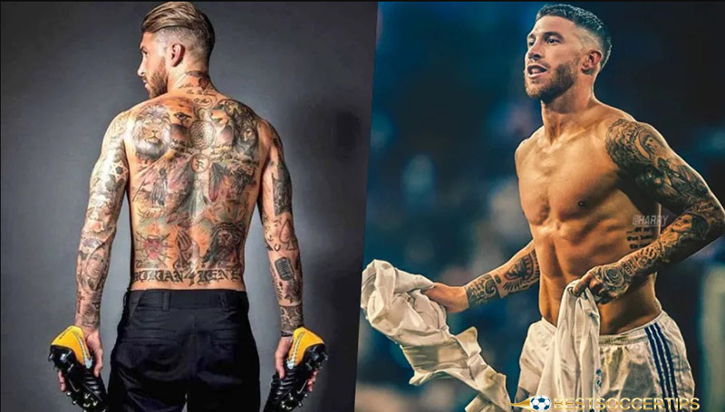 Sergio Ramos - Footballers with the best tattoos​