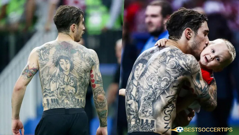 Sime Vrsaljko - Footballers with the best tattoos​