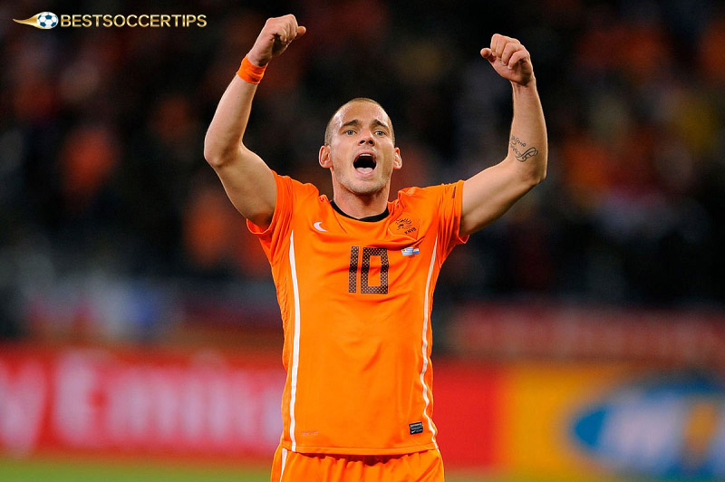 Wesley Sneijder - Famous bald soccer players