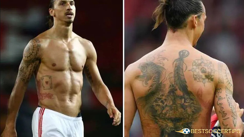 Zlatan Ibrahimovic - Footballers with the best tattoos​