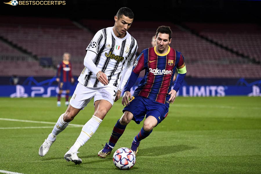 Find out how many times have Messi and Ronaldo played each other?