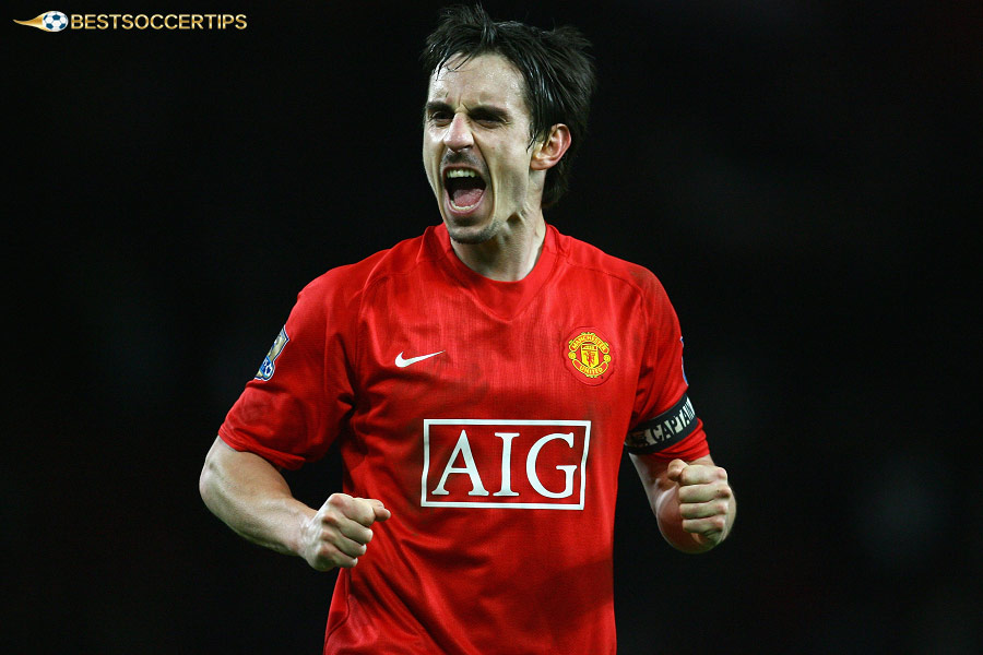 Gary Neville - On the list of Premier League captains