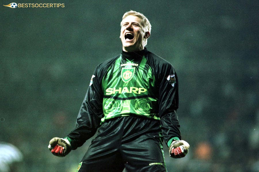 Disallowed goal in soccer - Peter Schmeichel vs Wimbledon