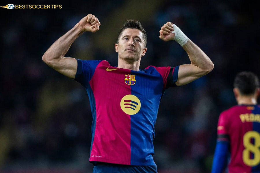 Robert Lewandowski - In the top 10 highest score in soccer